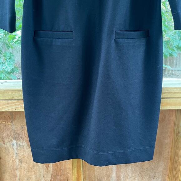 Shoshanna Black Scoop Neck Sheath Dress With Pockets Size S - Picture 6 of 8